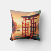 ライジングライトの鳥居 クッション (正面)