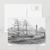 「ライジー・ウェバー」の出発 ポストカード (正面/裏面)