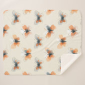 ライスタイリッシュンアート蝶 シェルパブランケット (正面(横))