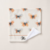 ライスタイリッシュンアート蝶 バスタオルセット (ウォッシュタオル)