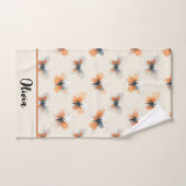 ライスタイリッシュンアート蝶 バスタオルセット (ハンドタオル)