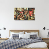 ライストラでの犠牲（システィーナCのための漫画） キャンバスプリント (インサイチュ (寝室))