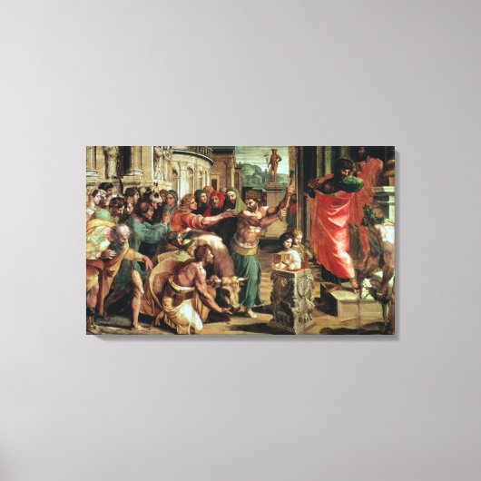 ライストラでの犠牲（システィーナCのための漫画） キャンバスプリント (正面)