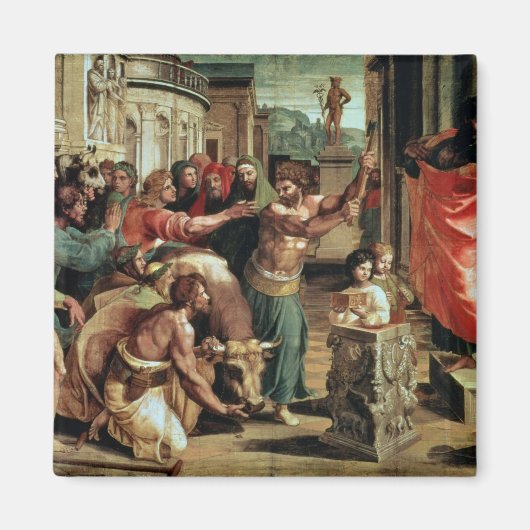 ライストラでの犠牲（システィーナCのための漫画） マグネット (正面)