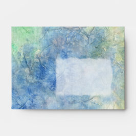 ライスペーパー封筒の水彩画 封筒