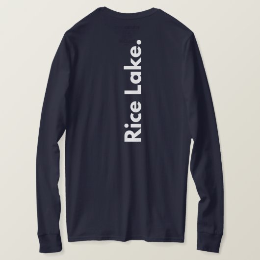 ライスレイクの長袖ティー Tシャツ (デザイン裏面)