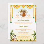 ライス食べ物を与えズ招待状アナンパラシャンカード 招待状 (正面/裏面)