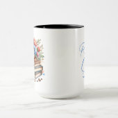 ライズとシャインヴィンテージコーヒーカップと花 マグカップ (中央)