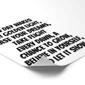 ライズとシャイン感動的ミニ詩 ポスター (角)