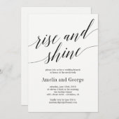 ライズとシャイン結婚ズのブランチモダンスクリプト 招待状 (正面/裏面)