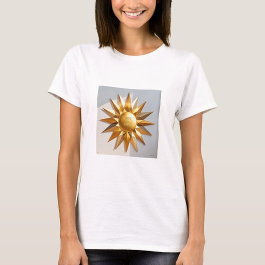 ライズとシャイン金ゴールドスター Tシャツ (正面)