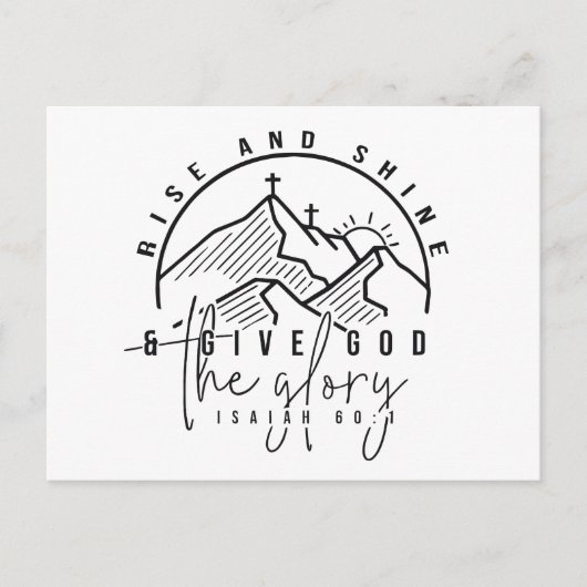 ライズとシャイン ポストカード (正面)