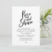 ライズとシャイン、ポスト結婚ズブランチお祝い 招待状 (スタンド正面)