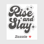 ライズとスライおもしろいガール引用文カスタム – カットビニル シール (シート)