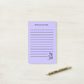 [ライズとパープル祈祈りの言葉]リストの並び ポストイット (デスク上)