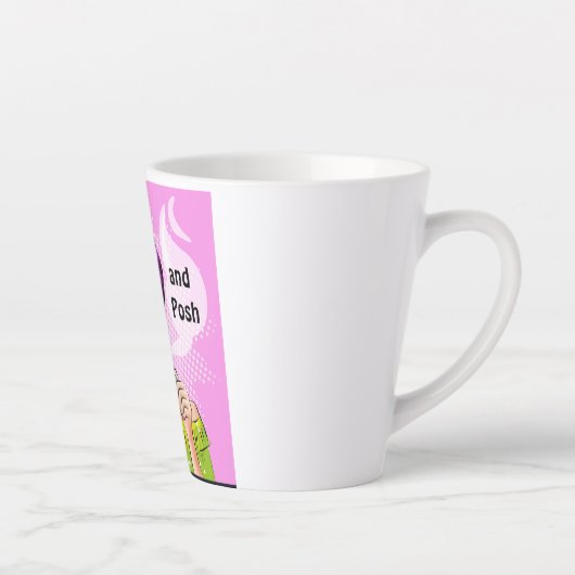 ライズとポシュマークコーヒーマグ カフェラテマグ (右)