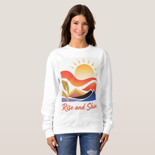ライズと輝き：新しい夜明け スウェットシャツ (正面フル)