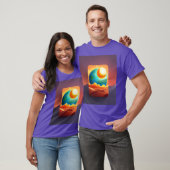 ライズと輝き：男のTシャツとサンライズ漫画 Tシャツ (ユニセックス)