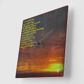 ライズアンドシャインクロック スクエア壁時計 (傾斜)