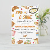 ライズアンドシャインブレックファーストタイムブランチ誕生日 招待状 (スタンド正面)