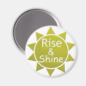 ライズアンドシャイン紙カットアートプリント マグネット (正面/裏面)