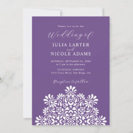 ライズィング ボーホー インド フュージョン フローラル マンダラ ウェディング 招待状