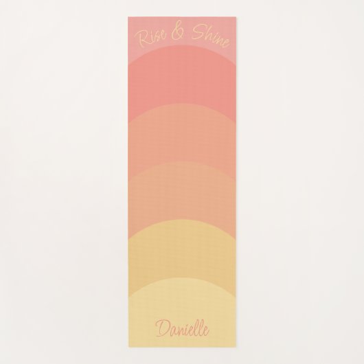 ライズカラフル&シャイン名日の出幾何学模様 ヨガマット (正面)