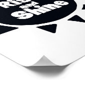 ライズ アンド シャイン スカンディ ベッドルーム ナーサリー ポスター (角)