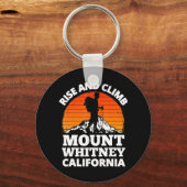 ライズ&クライム山ホイットニーカリフォルニアマウンテンC キーホルダー (正面)