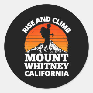 ライズ&クライム山ホイットニーカリフォルニアマウンテンC ラウンドシール