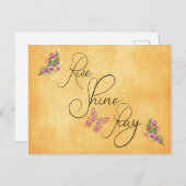 ライズ、シャイン祈 ポストカード (正面/裏面)