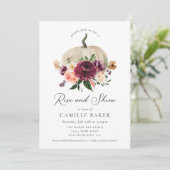 ライズ&シャイン秋パンプキンブルゴーニュフローラ 招待状 (スタンド正面)