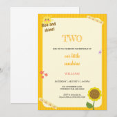 ライズ&シャイン誕生日招待状 招待状 (正面/裏面)