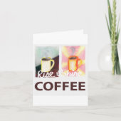 ライズ＆シャイン コーヒー カード (正面)