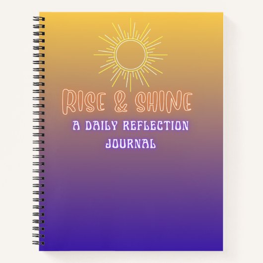 ライズ&シャイン ノートブック (正面)