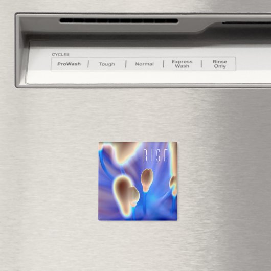 "ライズ"フローラプリントスクエアマグネット マグネット (インサイチュ (食洗機))