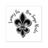 ライセズマルディグラス(紋章の)フラ・ダ・リTシャツ セルフインキングスタンプ (デザイン)