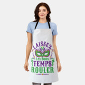 ライセズレボンガンプスルーラーマルディグラ エプロン (着用した状態)