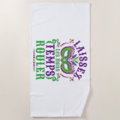 ライセズレボンガンプスルーラーマルディグラ ビーチタオル (正面)