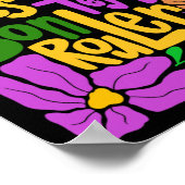 ライセズレボンテンプスルーラーマルディグラスボホビーズ ポスター (角)