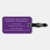 ライセズレボンテンプスルーラーマーディグラスキングケーキ ラゲッジタグ (裏面横)