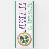 ライセズレボンテンプスルーラーマーディグラスキングケーキ 横断幕 (縦)