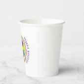 ライセズレボンテンプスルーラーマーディグラスキングケーキ 紙コップ (左)