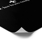 ライセズレボンテンプスルーラーミニマリストマルディグラ ポスター (角)