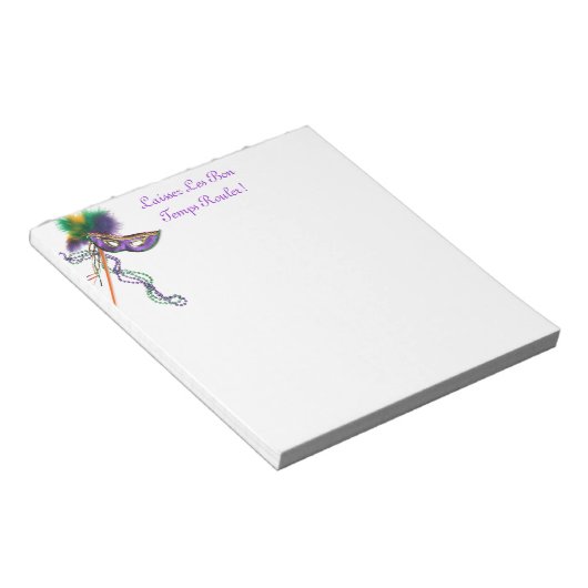 ライセズ・レ・ボン・テンプス・ルーラー! ノートパッド (アングル)