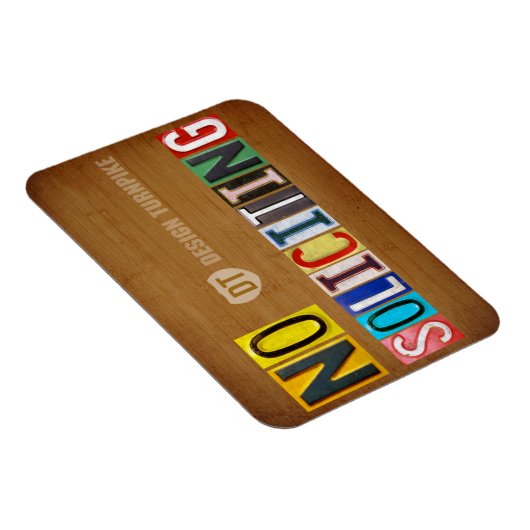 ライセンスの勧誘なしプレートアートレター磁石 マグネット (右側)