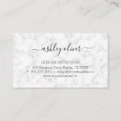 ライセンスエステティシャン大理石名刺 名刺 (裏面)