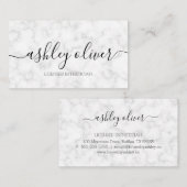 ライセンスエステティシャン大理石名刺 名刺 (正面/裏面)