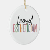 ライセンスエステティシャン美容師ビューティシャン セラミックオーナメント (右)