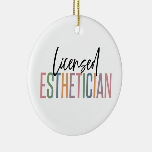 ライセンスエステティシャン美容師ビューティシャン セラミックオーナメント (右)